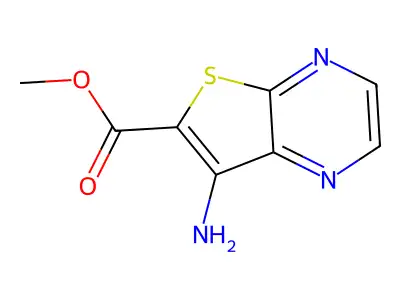 Methyl 7-aminothieno[2,3-b]pyrazine-6-carboxylate structure