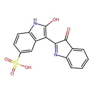 靛玉红-5-磺酸盐 structure