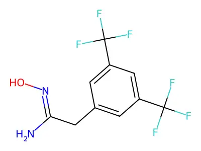3,5-Bis(trifluoromethyl)phenylacetamidoxime structure