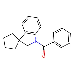 N-[(1-phenylcyclopentyl)methyl]benzamide structure