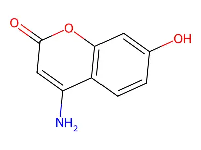 4-amino-7-hydroxy-2H-chromen-2-one structure