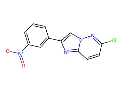 6-Chloro-2-(3-nitrophenyl)imidazo[1,2-b]pyridazine structure