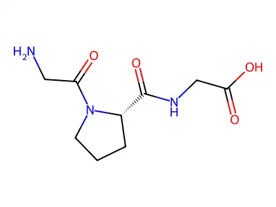 H-Gly-pro-gly-OH structure