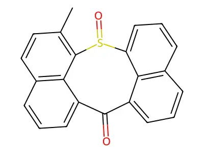6-Methyl-7H,14H-7lambda~4~-dinaphtho[1,8-bc:1',8'-fg]thiocine-7,14-dione structure