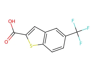 5-(Trifluoromethyl)-1-benzothiophene-2-carboxylic acid structure