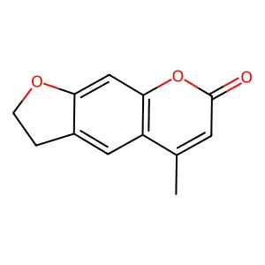 4-Methyl-4',5'-dihydropsoralen structure