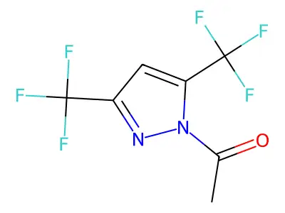 1-Acetyl-3,5-bis(trifluoromethyl)pyrazole structure