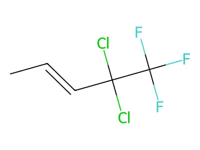 4,4-Dichloro-5,5,5-trifluoropent-2-ene structure