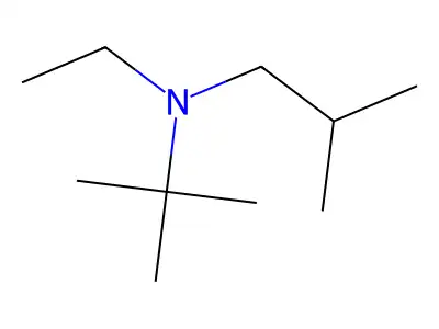 tert-Butylisobutylethylamine structure