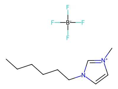 1-Hexyl-3-methylimidazolium tetrafluoroborate structure