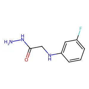 2-(3-氟苯胺基)乙酰肼 structure