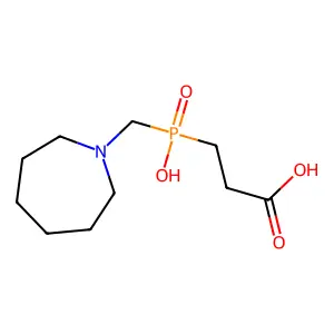 3-[(Azepan-1-ylmethyl)(hydroxy)phosphoryl]propanoic acid structure
