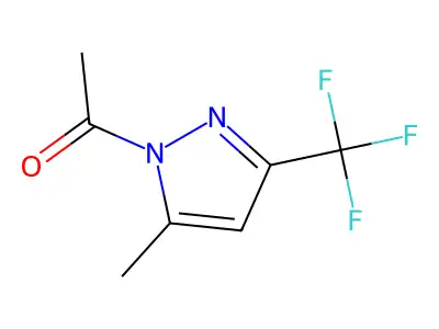 1-Acetyl-5-methyl-3-(trifluoromethyl)pyrazole structure