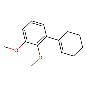 2',3'-Dimethoxy-2,3,4,5-tetrahydro-1,1'-biphenyl structure