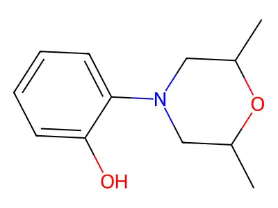 2-(2,6-Dimethyl-4-morpholinyl)phenol structure