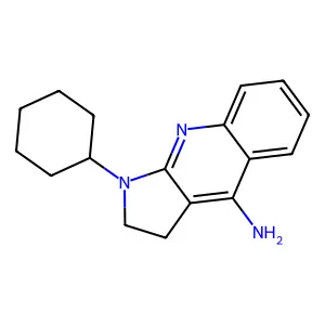 1-Cyclohexyl-2,3-dihydropyrrolo[2,3-b]quinolin-4-amine structure