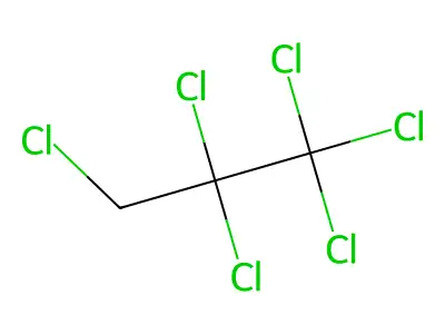 1,1,1,2,2,3-Hexachloropropane structure