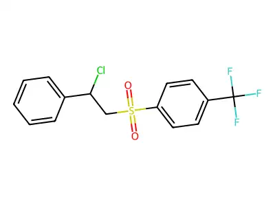 1-[(2-Chloro-2-phenylethyl)sulphonyl]-4-(trifluoromethyl)benzene structure