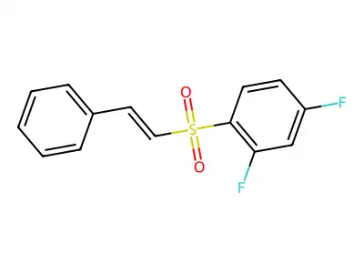 2,4-Difluoro-1-[(2-phenylethenyl)sulfonyl]benzene structure