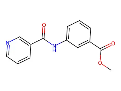 Methyl 3-[(3-pyridinylcarbonyl)amino]benzoate structure