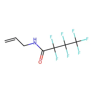 Heptafluorobutyramide, N-allyl structure