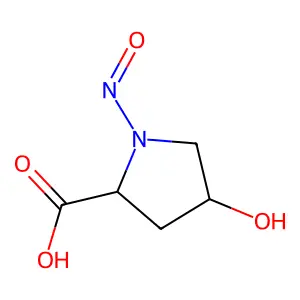 N-Nitroso-4-hydroxyproline structure