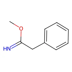 Benzeneethanimidic acid, methyl ester structure