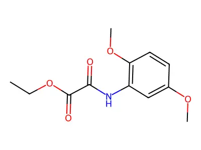 Ethyl [(2,5-dimethoxyphenyl)amino](oxo)acetate structure