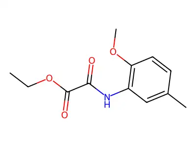 Ethyl 2-((2-methoxy-5-methylphenyl)amino)-2-oxoacetate structure