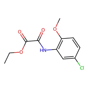Ethyl (5-chloro-2-methoxyanilino)(oxo)acetate structure
