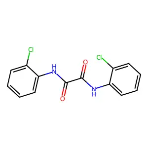 N,N'-bis(2-chlorophenyl)ethanediamide structure