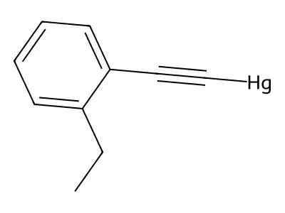 Mercury, ethyl(phenylethynyl)- structure