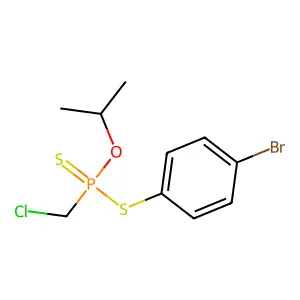 Phosphonodithioic acid, chloromethyl-, S-(p-bromophenyl) o-isopropyl ester structure