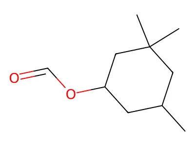 Cyclohexanol, 3,3,5-trimethyl-, 1-formate structure
