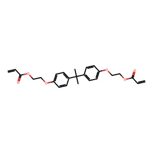 双酚A双(2-羟乙基醚)二丙烯酸酯 structure