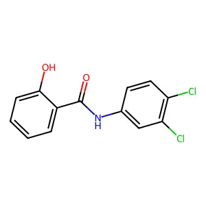 3',4'-Dichloro-2-hydroxybenzanilide structure