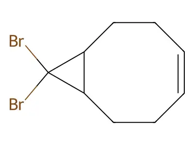 9,9-dibromobicyclo[6.1.0]non-4-ene structure
