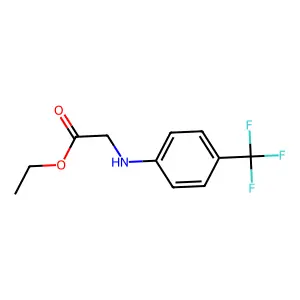 (4-Trifluoromethyl-phenylamino)-acetic acid ethyl ester structure