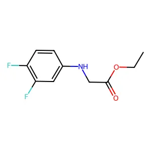Ethyl 2-(3,4-difluoroanilino)acetate structure