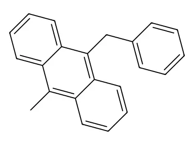 9-Benzyl-10-methyl-anthracene structure
