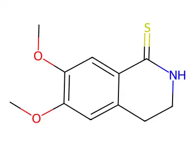 6,7-Dimethoxy-3,4-dihydroisoquinoline-1(2H)-thione structure