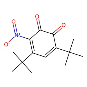 o-Benzoquinone, 4,6-di-tert-butyl-3-nitro- structure