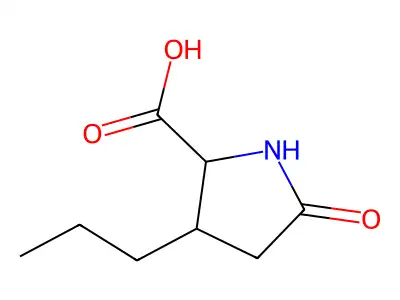 3-Ethyl-5-oxopyrrolidine-2-carboxylic acid structure