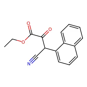 Ethyl 3-cyano-3-naphthalen-1-yl-2-oxopropanoate structure
