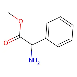 Methyl (R)-aminophenylacetate structure