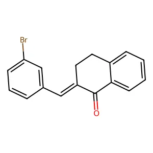1(2H)-Naphthalenone, 2-[(3-bromophenyl)methylene]-3,4-dihydro- structure
