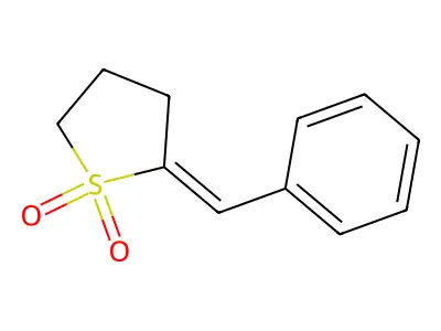 (2E)-2-benzylidenethiolane 1,1-dioxide structure