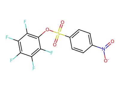 Pentafluorophenyl 4-Nitrobenzenesulfonate structure