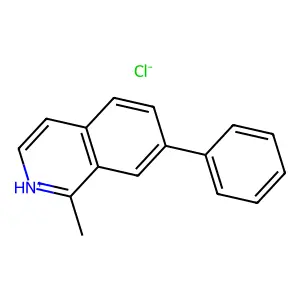 1-Methyl-7-phenylisoquinoline--hydrogen chloride (1/1) structure