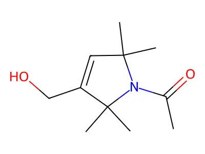 1-Acetyl-2,2,5,5-tetramethyl-3-pyrroline-3-methanol structure
